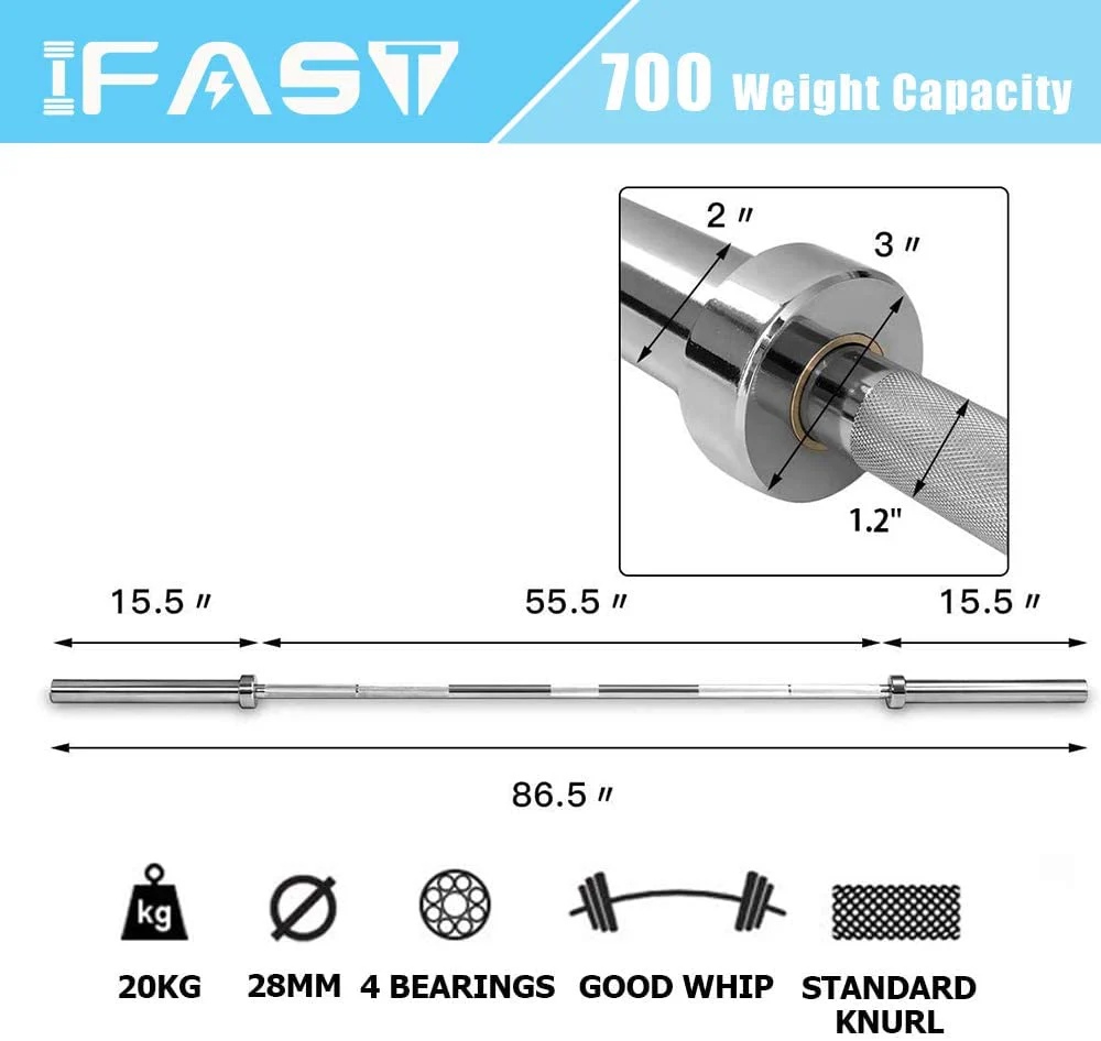 IFAST 7 Ft Olympic WeightLifting Bars - Image 3