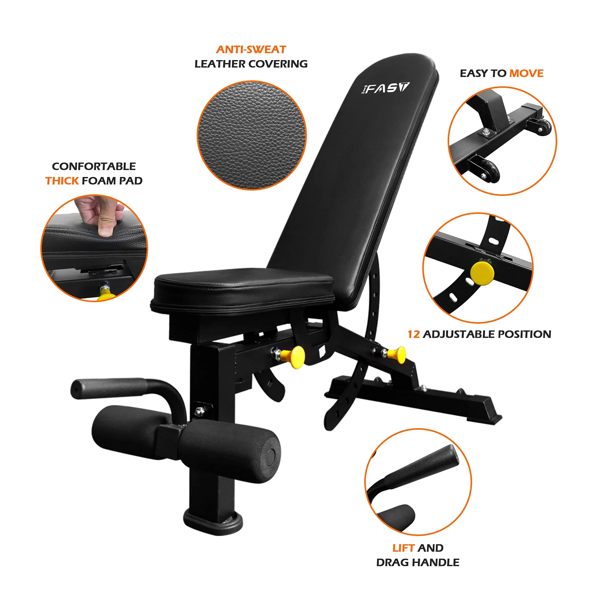 IFAST 100/160/210/300/340 lbs Power Cage Gym Package - Image 7