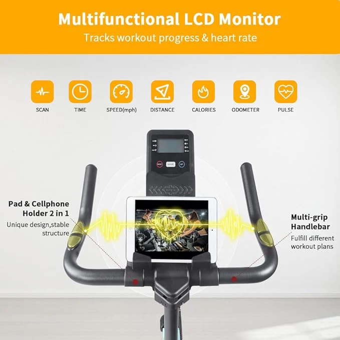 IFAST White Exercise Bike for Home - Image 4