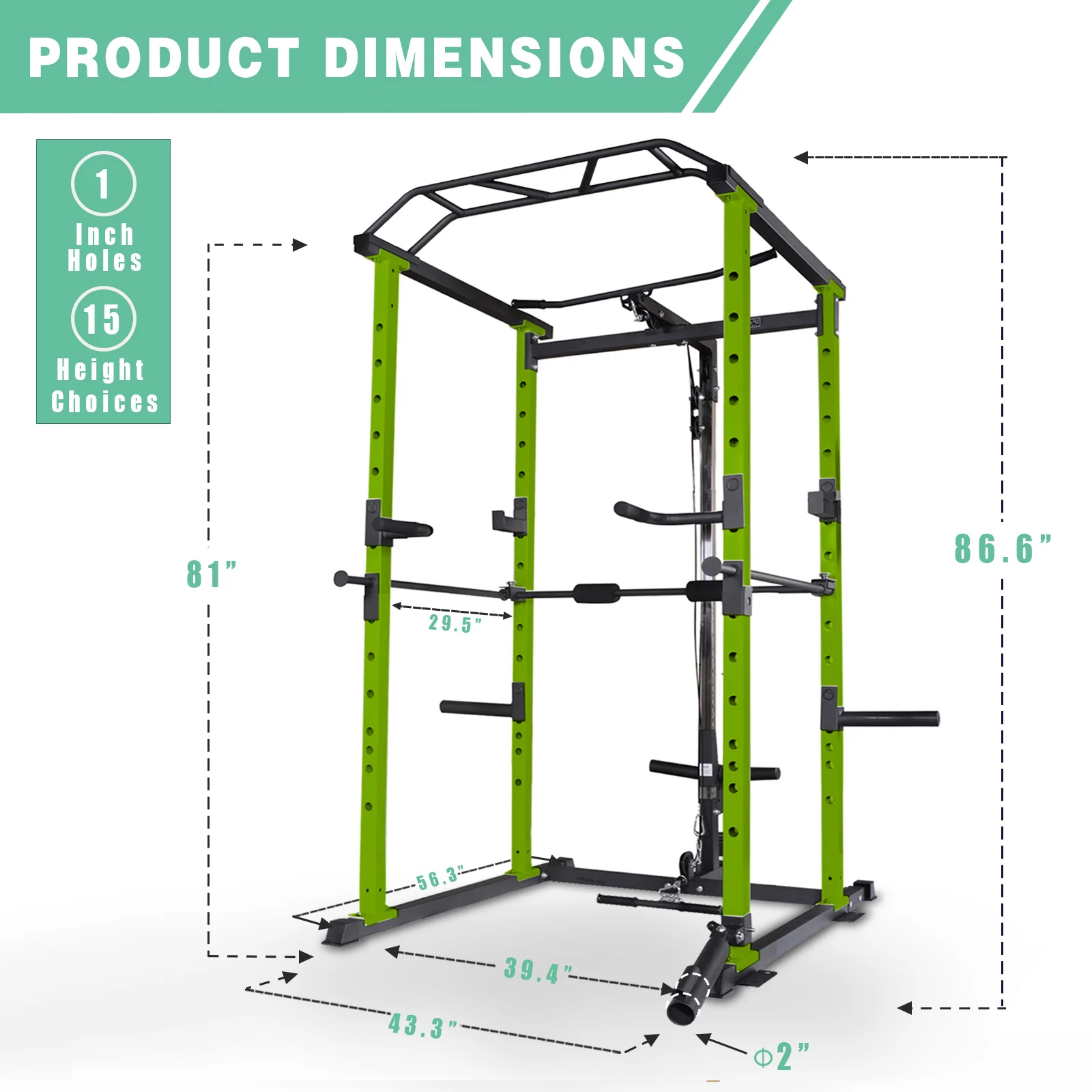 IFAST Pro Power Rack Multi Function 3 Colors - Image 4