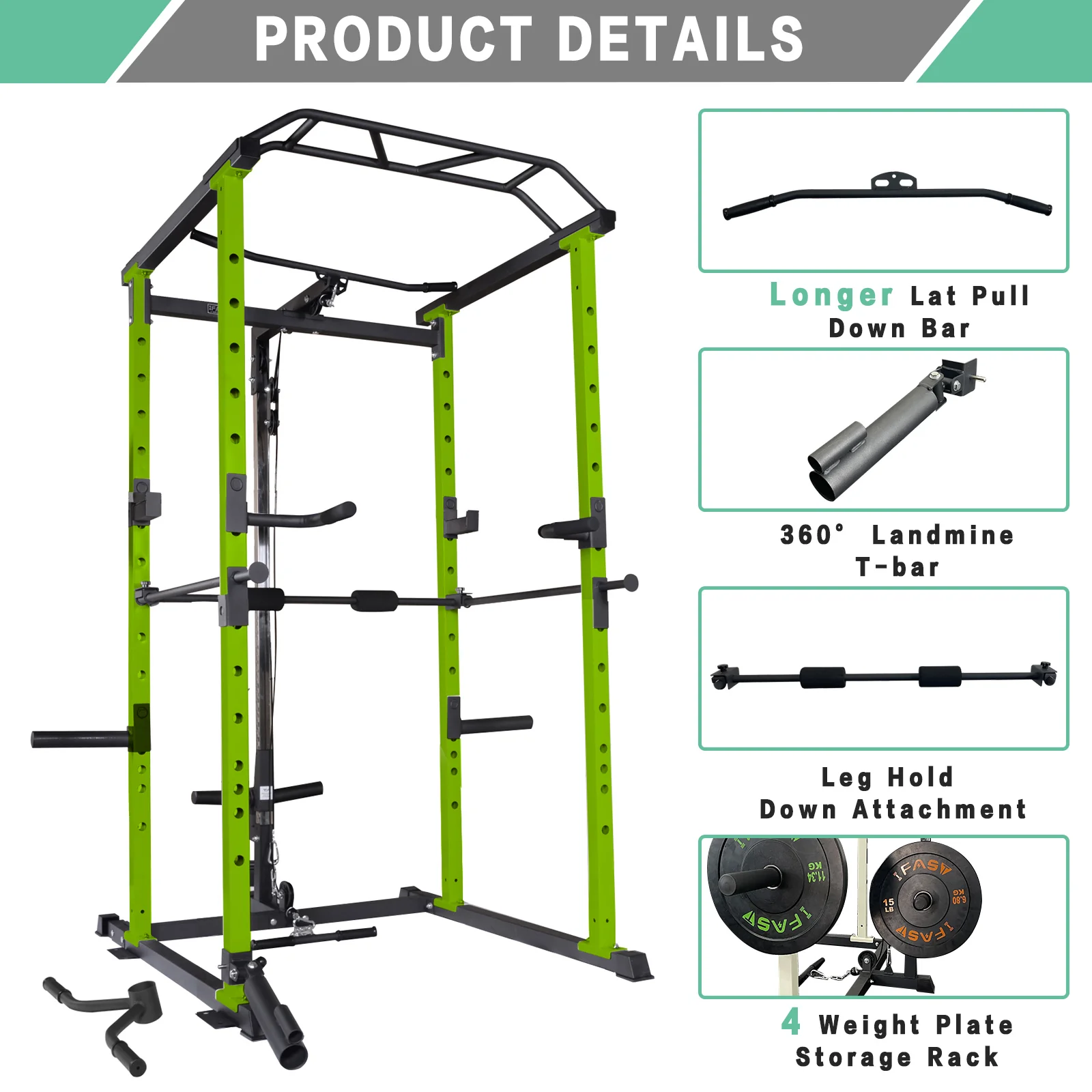 IFAST Pro Power Rack Multi Function 3 Colors - Image 6