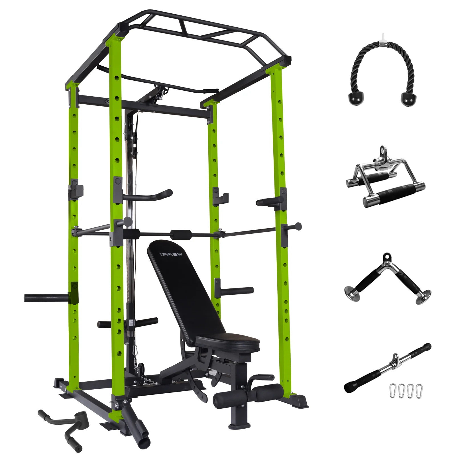 IFAST Power Rack With Bench Cable Attachment 3 Colors - Image 15