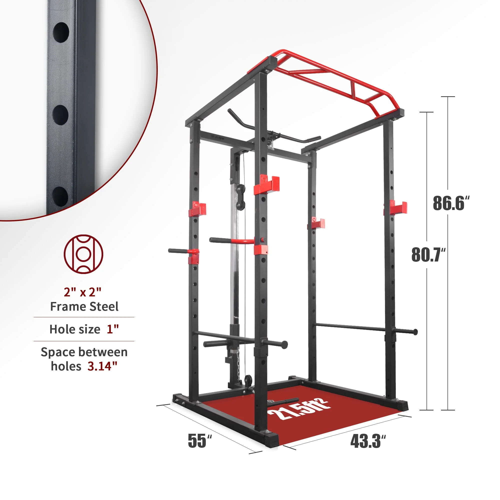 IFAST Power Rack With Adjustable Weight Bench - Image 3