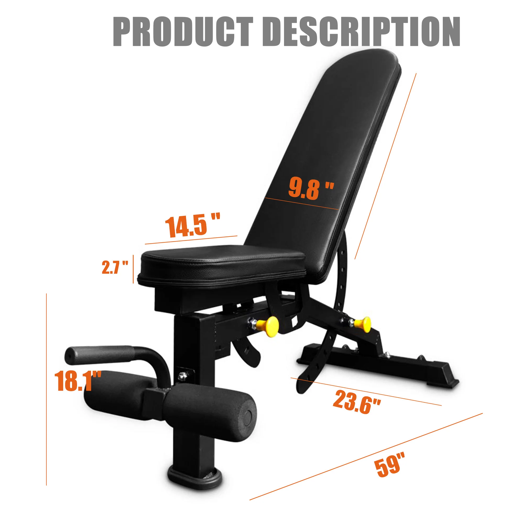 IFAST Adjustable Weight Bench - Image 5