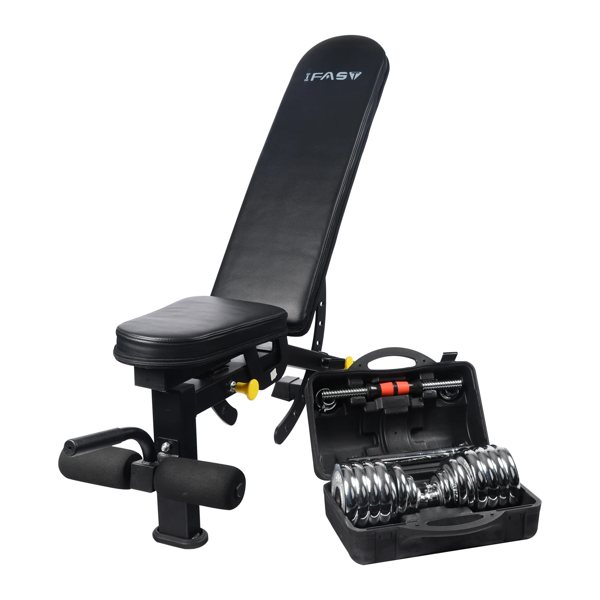 IFAST  44-66LB Adjustable Dumbbells With Bench - Image 13