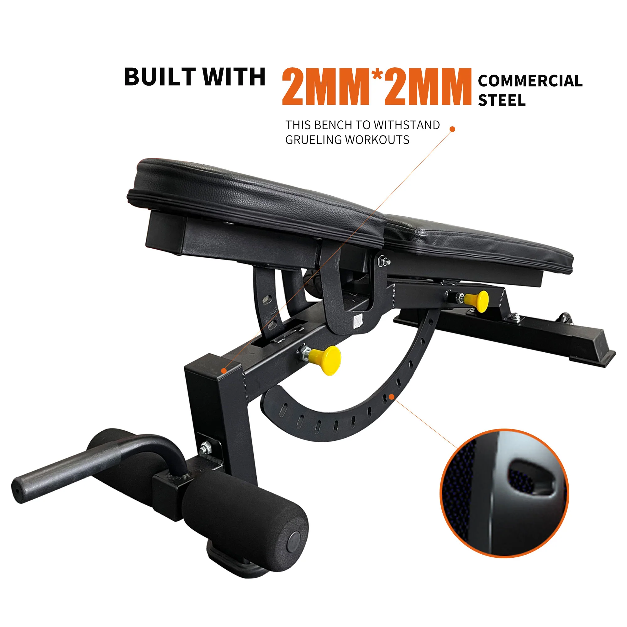 IFAST  44-66LB Adjustable Dumbbells With Bench - Image 6