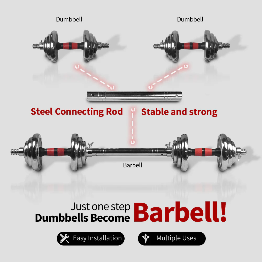 IFAST  44-66LB Adjustable Dumbbells With Bench - Image 8