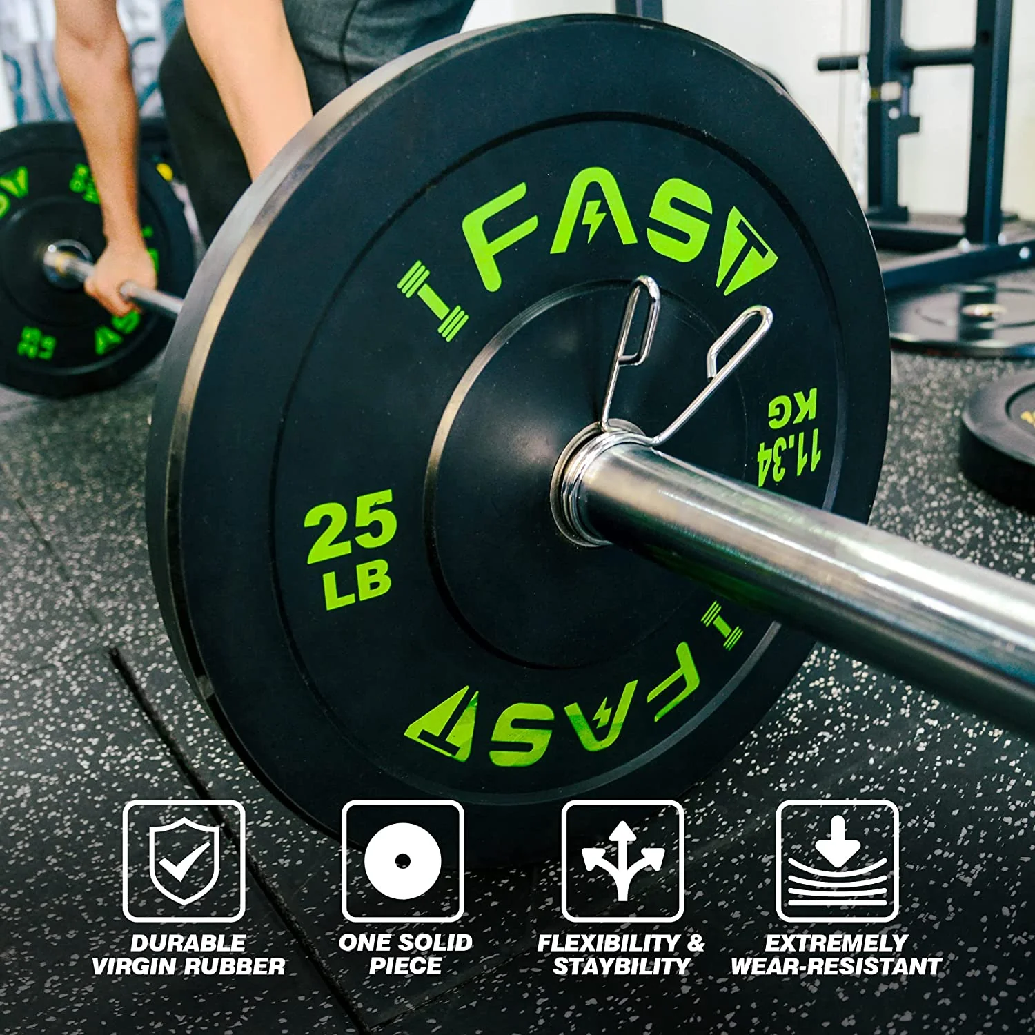 IFAST Olympic Bumper Weight Plates - Image 6